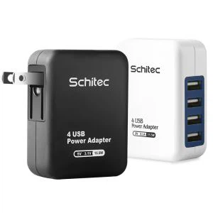 4 Porte 5V Usb Hjem Væg Oplader