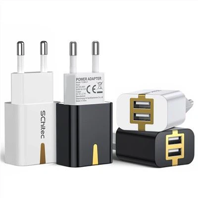 Bedste USB Dual Ports vægoplader