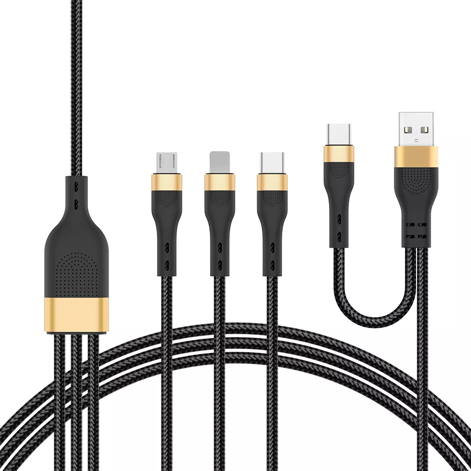 Nylonflettet 2A 3A 1,2m USB A USB C