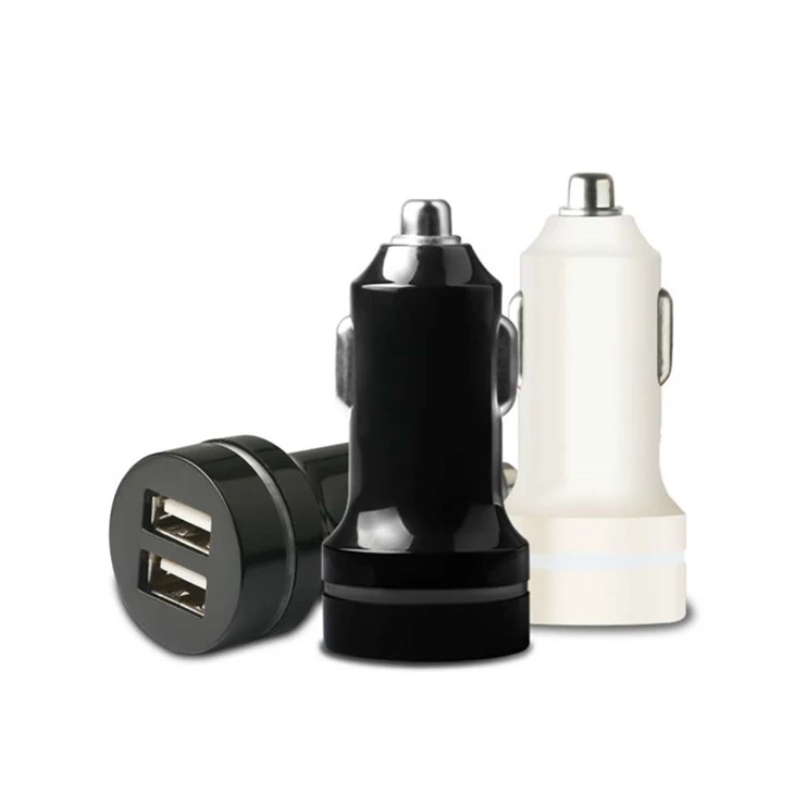 Dc12-24v Dual USB-biloplader 2.4a med LED-ring